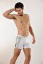 3-Piece Men's Cotton White Lycra Color Detailed Boxers - 8