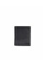 Black with Red Inside - Medium Size Leather Men's Wallet 730