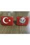 Turkish Flag and Ottoman Monogram Louver Coat of Arms - 2-Piece Louver Coat of Arms Set - Louver Coat of Arms Turkish Ottoman - 2