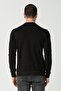 Erkek Siyah Paraşüt Kumaş Sweatshirt - 3