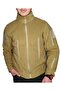 Men's Beige Military Winter Zippered Fleece Coat Jacket Fleece