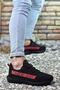Black Red Men's Sneaker - 4