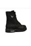 18505 Men's Black Genuine Leather Winter Thick Sole Rubber Anti-Slip Half Boots Boots - 3