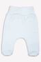 Organic Flower of Life Printed White Baby Booties Bottom - 4