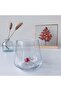 Handmade Glass Cup with Filled Glass