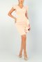 Powder Color Skirt Flounced Ruffle Midi Length Evening Dress Engagement Dress Wedding Dress 581810 617 - 7