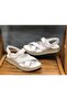 Full Orthopedic Genuine Leather Padded Sole White Velcro Sandals