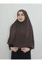 One Piece Practical Large Ready Made Scarf Brown Color Prayer Cloth