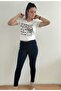 Women's High Waist Elastic Waist Jeans - 4