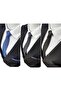 Black - Anthracite Gray - Necktie and Handkerchief in Indigo Blue Colors
