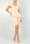 Powder Color Skirt Flounced Ruffle Midi Length Evening Dress Engagement Dress Wedding Dress 581810 617