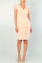 Powder Color Skirt Flounced Ruffle Midi Length Evening Dress Engagement Dress Wedding Dress 581810 617 - 5