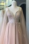 Skin-Colored Sequin Lace Detail Evening and Night Dress - 3