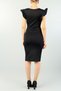 Black Color Skirt Flounced Ruffle Midi Length Evening Dress Wedding Dress Md-1 73735 617 - 4