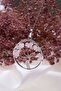 Pink Quartz Tree of Life Natural Stone Pendant - Kl0198 - 4