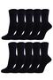 Unisex Classic Cotton Socks 10-Piece Economical Pack Navy Blue