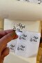 Transparent Sticker Bon Appetit - 60 Pieces of 3 cm Diameter - 2