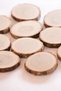 20 Oak Tree Slices 8cm - 6cm Rustic Wedding Decors, Bark Wood Slices, Tag Slices, - 2