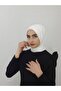 وشاح جاهز مزود بمشبك وشال Hijap Ecru Color