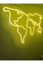 World Map Neon Sign Neon Led Decorative Wall Lighting Neon Wall Decoration 66X38Cm - 4