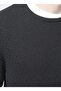 سترة Benjamin-f Crewneck Basicjacquard للرجال باللون الأسود - 2
