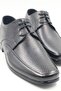 Men's Genuine Leather Inside and Outside Leather Black Laced Classic Casual Shoes - 2