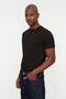 Siyah Basic Regular/Normal Kesim Bisiklet Yaka Kısa Kollu T-Shirt TMNSS22TS0271 - 2