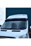 قبعة واقية من الشمس للنافذة الأمامية Ford Transit من Terek Acrylic (ABS) باللون الأسود البيانو 2014-2018 - 7