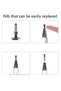 iPad 10.2 8th and 9th Generation 2 In 1 Stylus Compatible Pen Special Design and Precision Drawing Pen - 5
