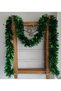 Christmas Garland Glitter Tree Ornament Neck Ornament Thick Cut Green 10 cm X 2 Meters 1 Piece - 3