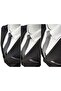 Anthracite - Smoked - Triple Tie and Handkerchief in Silver Gray Colors