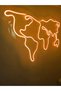 World Map Neon Sign Neon Led Decorative Wall Lighting Neon Wall Decoration 66X38Cm - 2