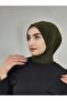 وشاح جاهز مزود بمشبك، لون كاكي - 6