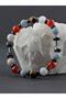 Certified Men's Sports Bracelet Hematite-Angelite-Havlit-Akik-Akuamarin-Tiger Eye-8 mm