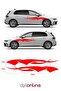 Side Door Wave Strip - Car Sticker - Auto Sticker 120x15cm