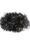 Christmas Garland Glitter Tree Ornament Thick Cut Black 10 cm X 2 Meters 1 Piece - 6