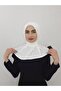 وشاح جاهز مزود بمشبك وشال Hijap Ecru Color - 5