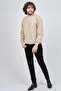 Men's Lambswool Half Fisherman Sweater 0593161 Beige - 2