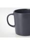 2 Pieces Mug Height: 9 Cm Set of 2 Gray Color Cup Coffee Cup 300 Ml - 2