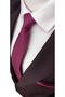 Şarabi Color Oxford Dobby Self Patterned Tie and Handkerchief