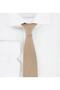 Stone Colored Oxford Dobby Self Patterned Tie and Handkerchief - 4