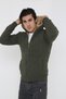 Men's Furry Hooded Sports Cardigan