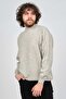 Men's Lambswool V-Neck Sweater 0593130 Gray - 3