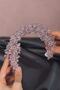 Pollux Crystal Beaded Bridal Crown Hair Accessory