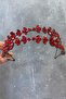Alpha Shuttle Glass Crystal Stone Bridal Henna Crown - 5