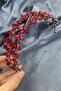 Alpha Shuttle Glass Crystal Stone Bridal Henna Crown - 6