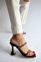Black Skin Stone Slippers - 3