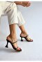 Black Skin Stone Slippers - 4
