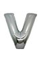 V Letter Foil Balloon Silver 100 cm, Birthday, Anniversary, Party, Special Occasion, Surprise, Gift