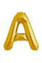 Letter a Foil Balloon Gold Gold 100 Cm, Birthday, Birthday, Party, Special Day, Surprise, Gift